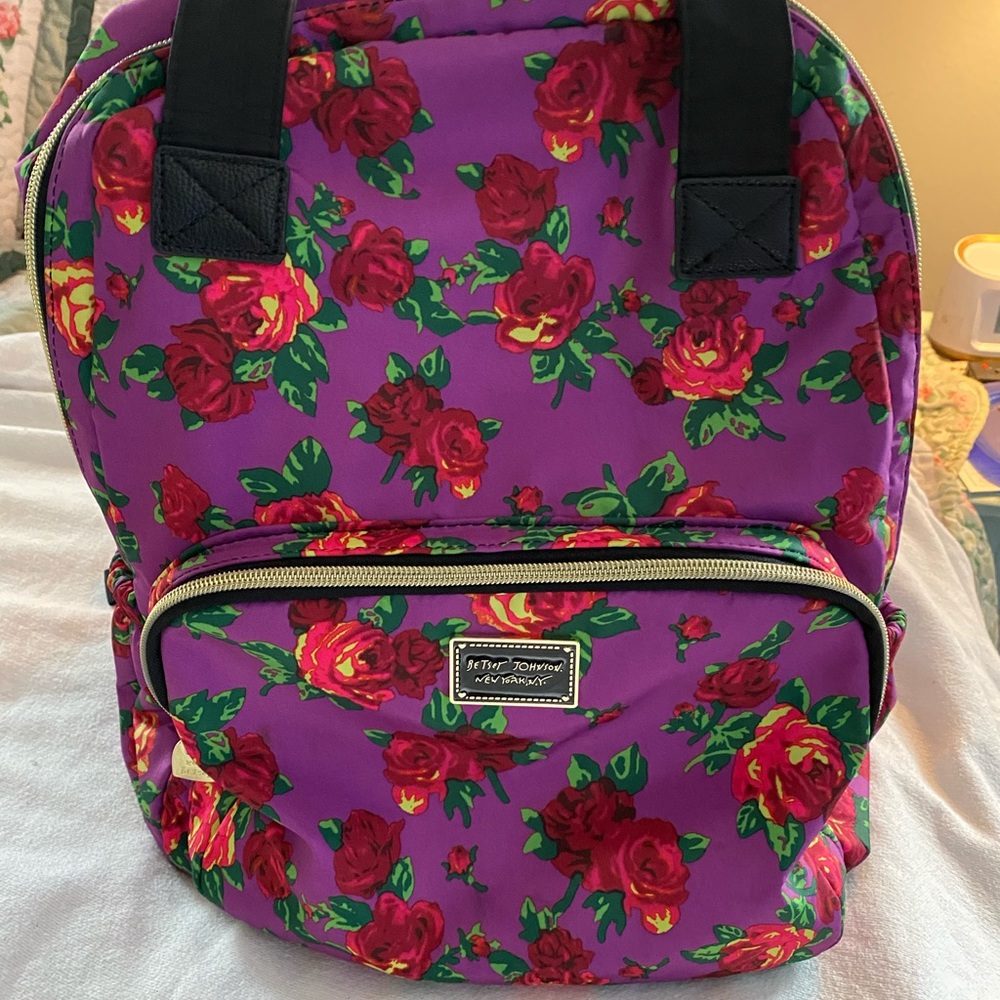 Betsey Johnson Fuchsia Backpack/Purse